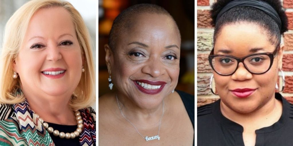 L to r: Anne McCollum, Deborah Willis, Brittany Webb.